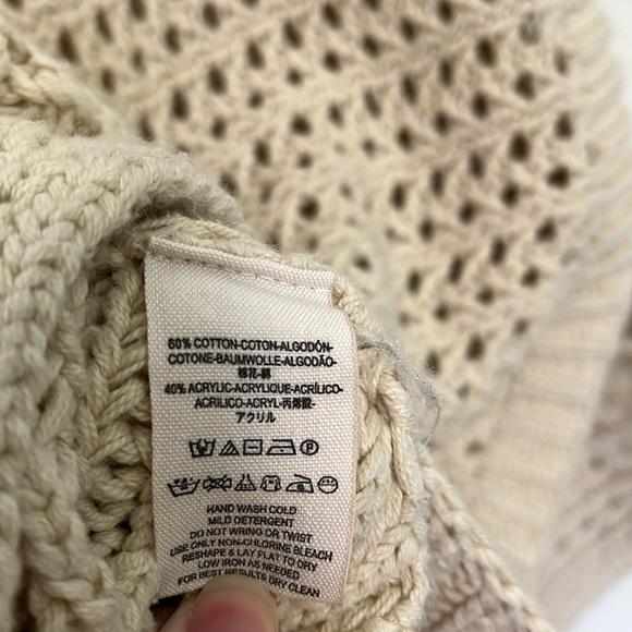 Free People Northern Lights Sweater Vest in Cream/Beige - Picture 10 of 11